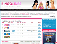 Tablet Screenshot of bingolines.com